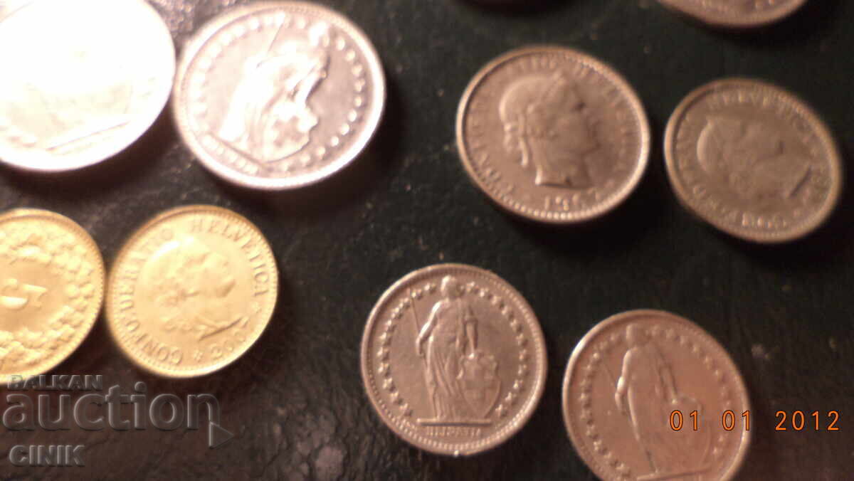 SWISS COINS - 7 SWISS COINS - 7