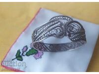 Brățară rară de argint veche - costum filigran