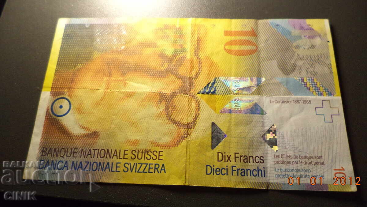 Livrarea 10 FRANCI ELVEȚIENI