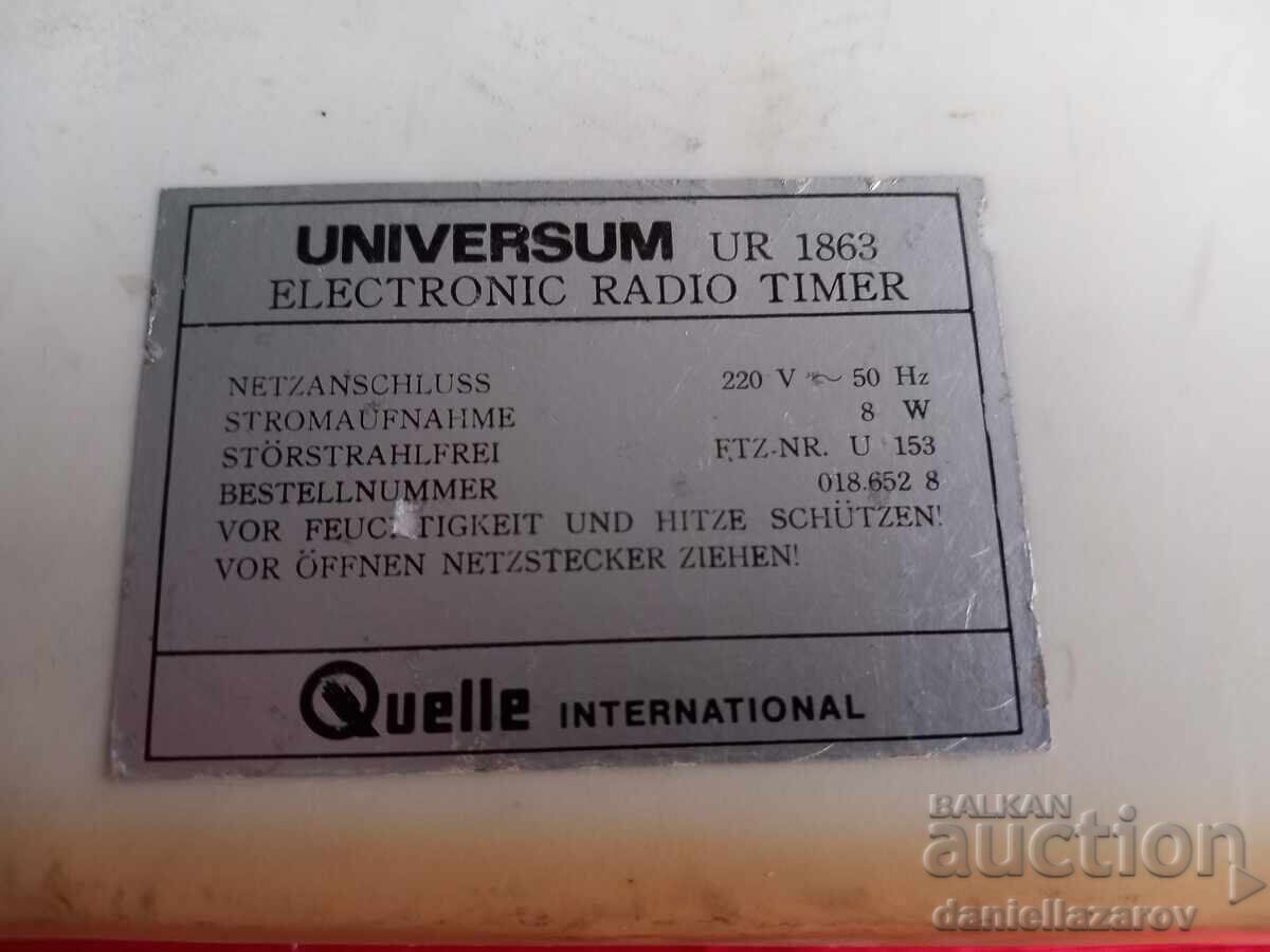 UNIVERSUM Ρετρό ΡΑΔΙΟ, Electronic Radio Timer, 1980s - 7