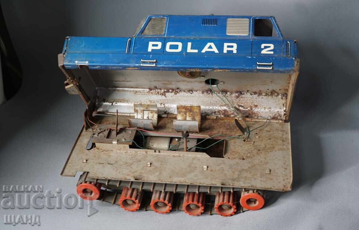 Auction  POLAR Old German metal tin toy model lunar rover