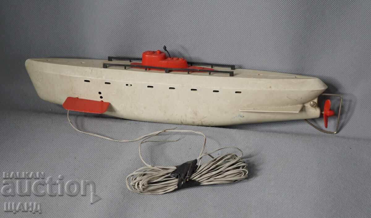Old German Plastic Toy Model Submarine
