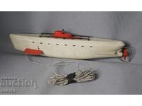Old German Plastic Toy Model Submarine