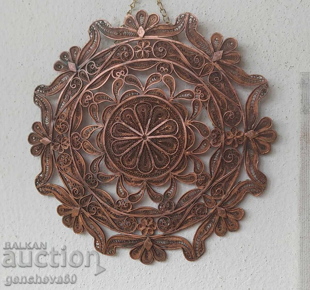 Beautiful old copper panel - filigree with price € 15.00 | 29.34 BGN