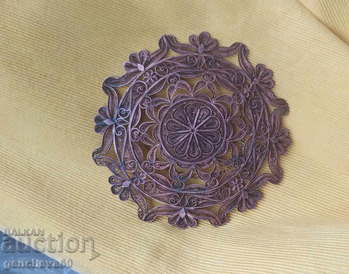Delivery of Beautiful old copper panel - filigree