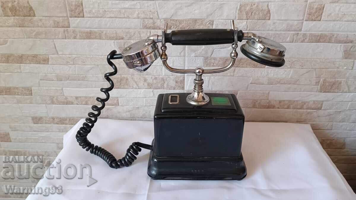 Old German phone with a fork - royal era - 1920 with price 165.00 BGN | € 84.36