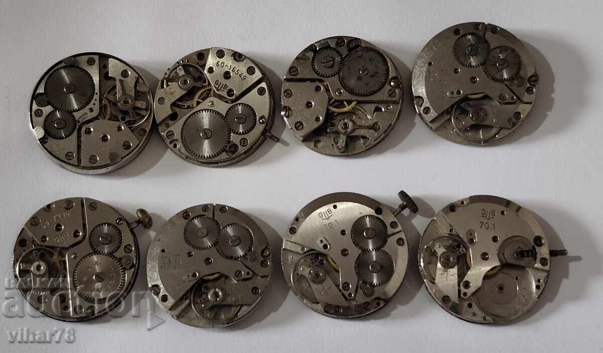 Auction LOT OF 8 GUB-GLASHUTTE HAND WATCHES Auction LOT OF 8 GUB-GLASHUTTE HAND WATCHES