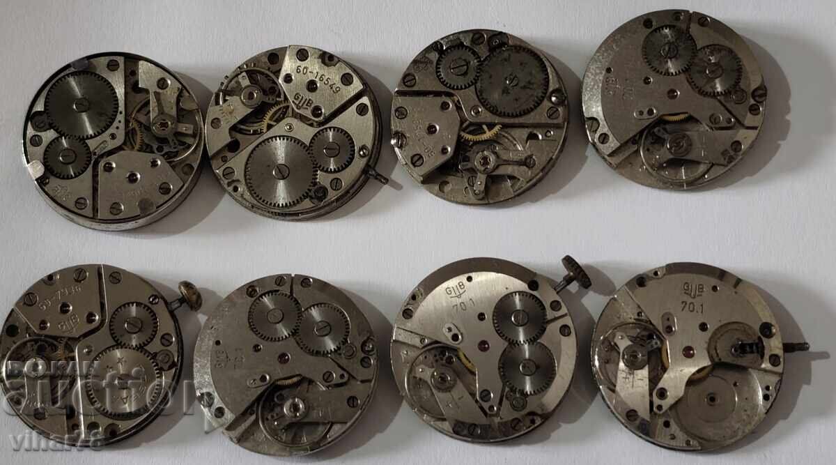 Delivery of LOT OF 8 GUB-GLASHUTTE HAND WATCHES Delivery of LOT OF 8 GUB-GLASHUTTE HAND WATCHES