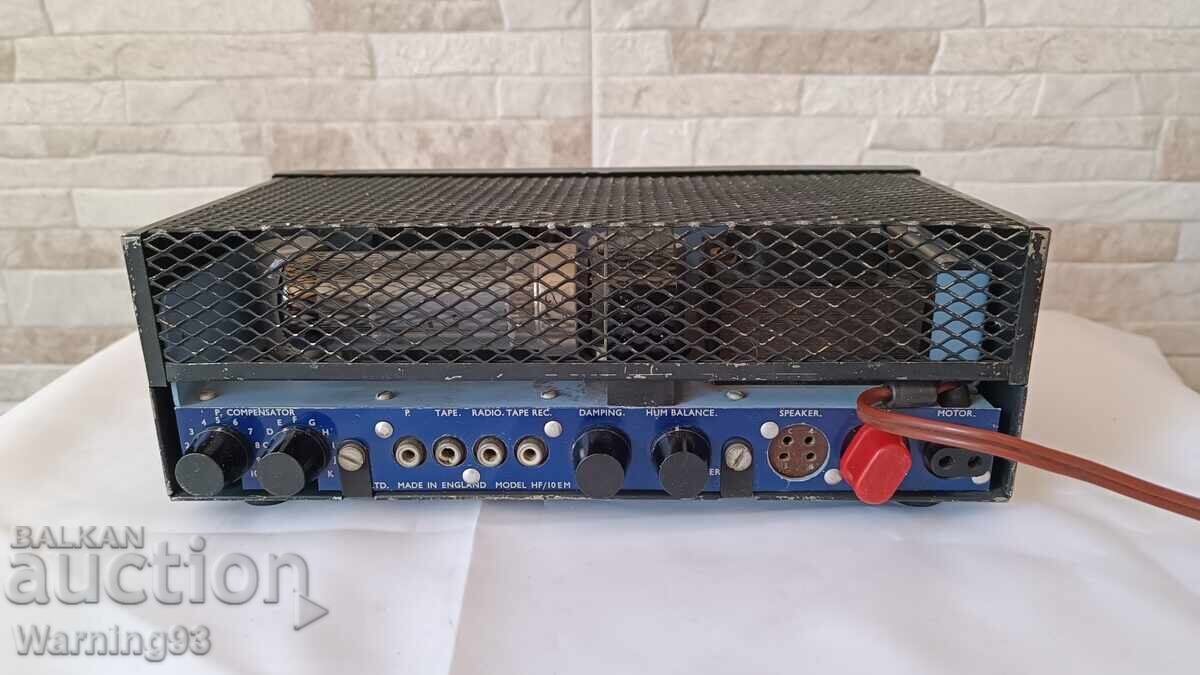 Old tube amplifier - PYE HF10EM - Made in England - MONO - 5 Old tube amplifier - PYE HF10EM - Made in England - MONO - 5