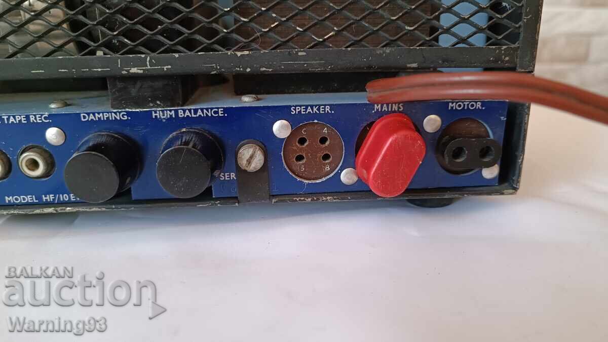 Old tube amplifier - PYE HF10EM - Made in England - MONO - 7 Old tube amplifier - PYE HF10EM - Made in England - MONO - 7
