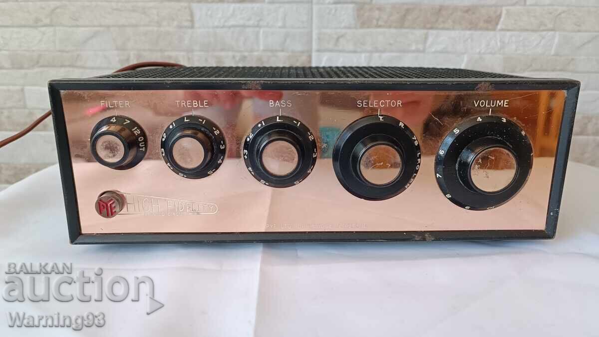 Old tube amplifier - PYE HF10EM - Made in England - MONO Old tube amplifier - PYE HF10EM - Made in England - MONO
