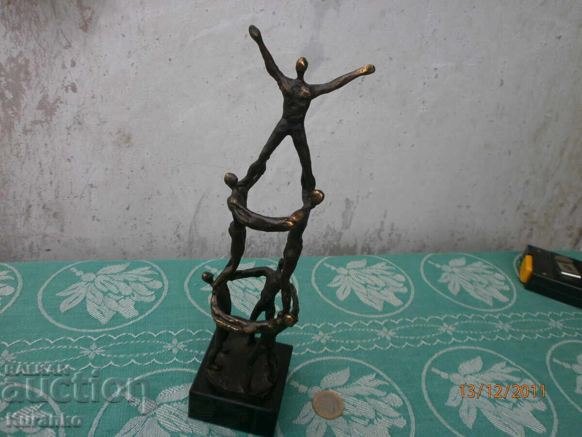 Παλιά, βαριά μπρούτζινη γλυπτική, αγαλματίδιο 26 εκ - 9 Παλιά, βαριά μπρούτζινη γλυπτική, αγαλματίδιο 26 εκ - 9