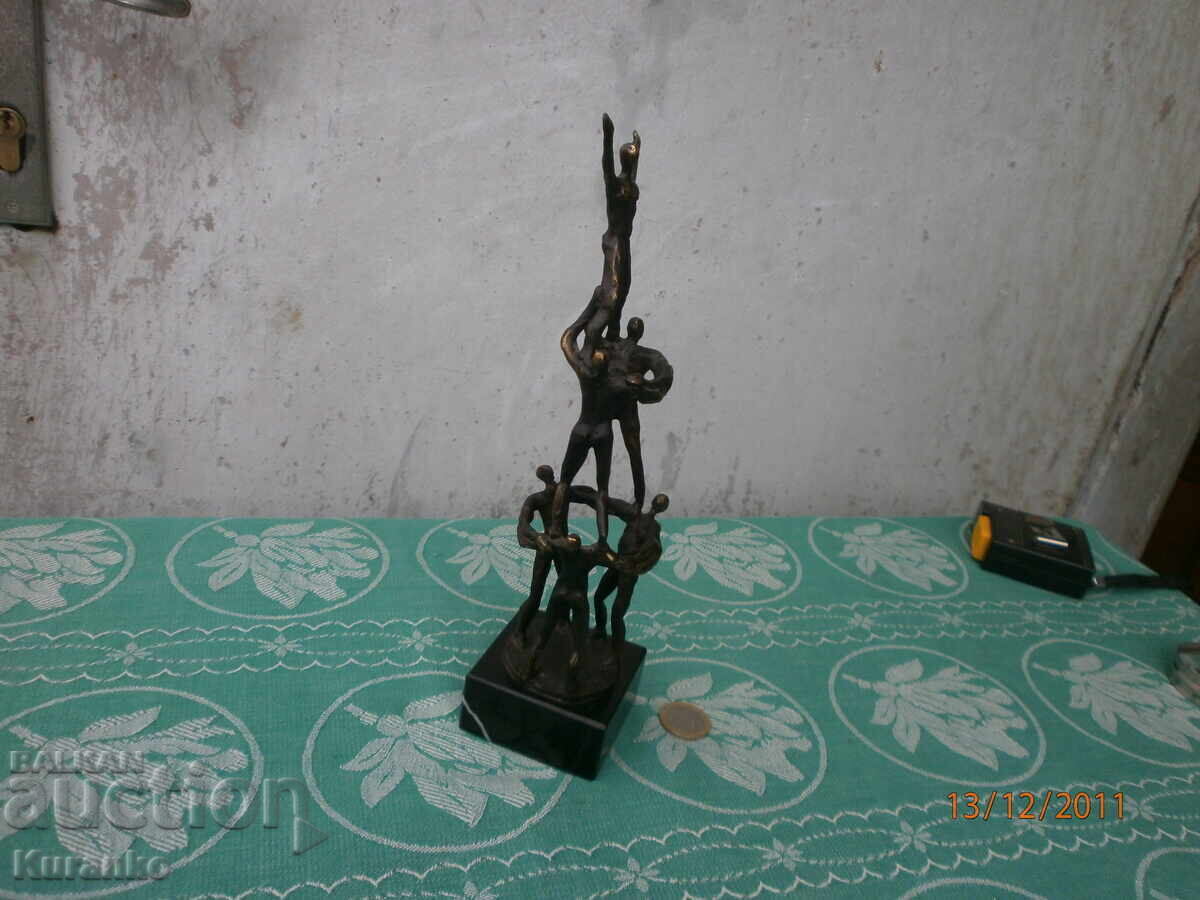 Παλιά, βαριά μπρούτζινη γλυπτική, αγαλματίδιο 26 εκ - 10 Παλιά, βαριά μπρούτζινη γλυπτική, αγαλματίδιο 26 εκ - 10