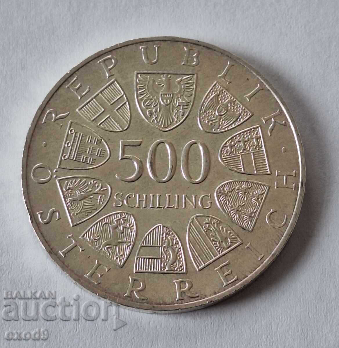 Silver 500 Shillings 1986 / Austria Silver 500 Shillings 1986 / Austria