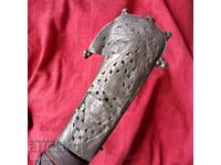 Шашка, карабела, нож, дръжка, сребро.