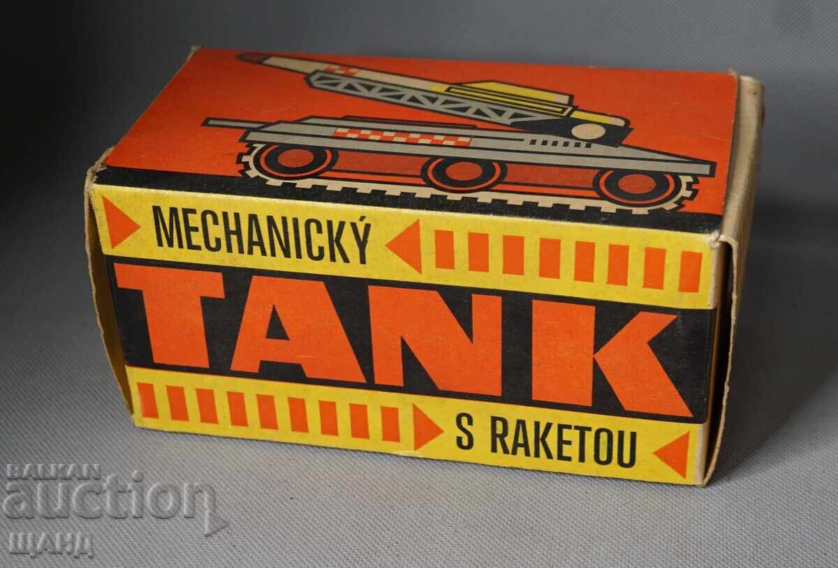 Licitație IGRA 1971 Cutie de carton pentru tanc de jucărie mecanic metalic