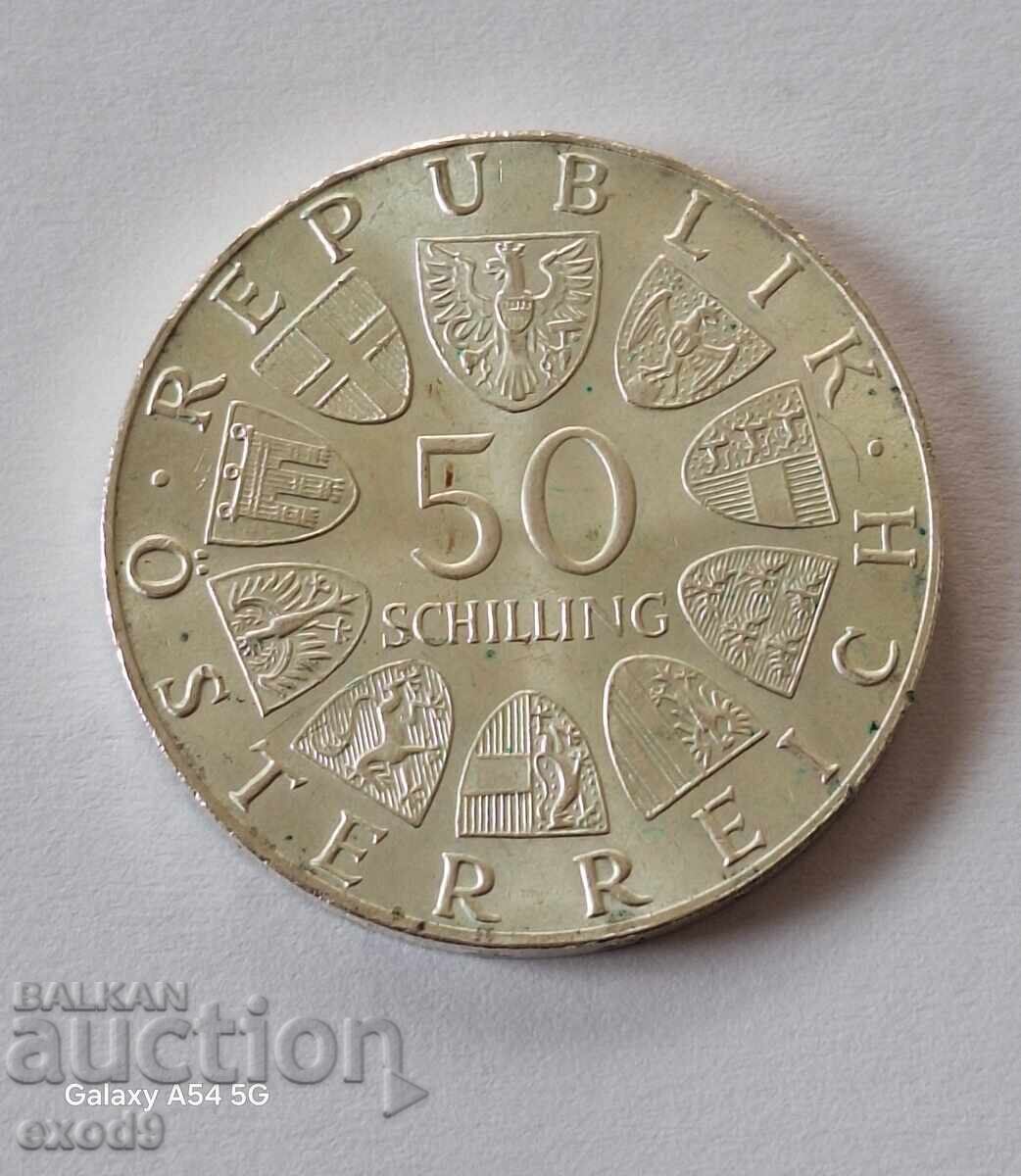 Silver 50 Schillings 1974 / Austria Silver 50 Schillings 1974 / Austria