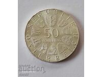 Сребро 50 Шилинга 1974 / Австрия