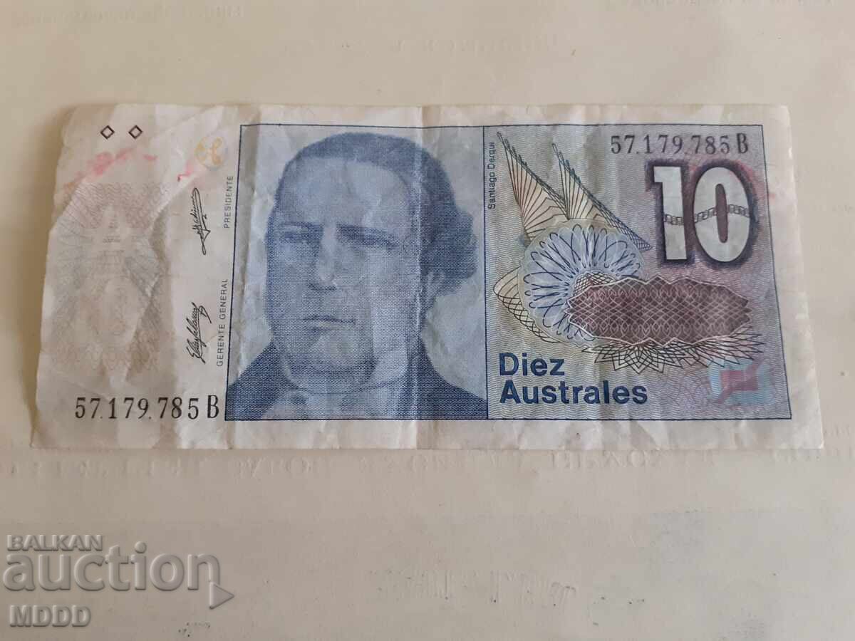 10 austral Argentina