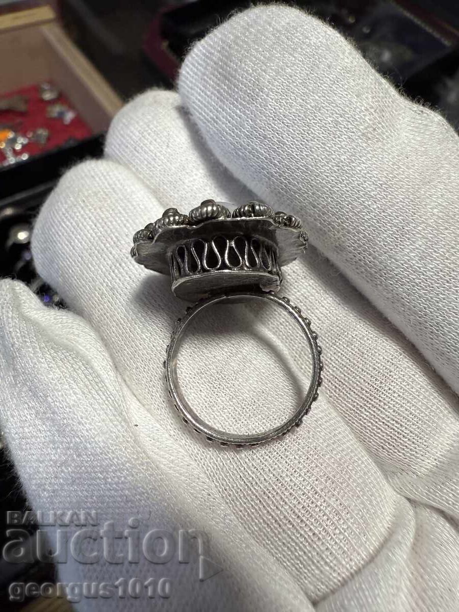 Delivery of Silver filigree ring with moonstone №7593 Delivery of Silver filigree ring with moonstone №7593