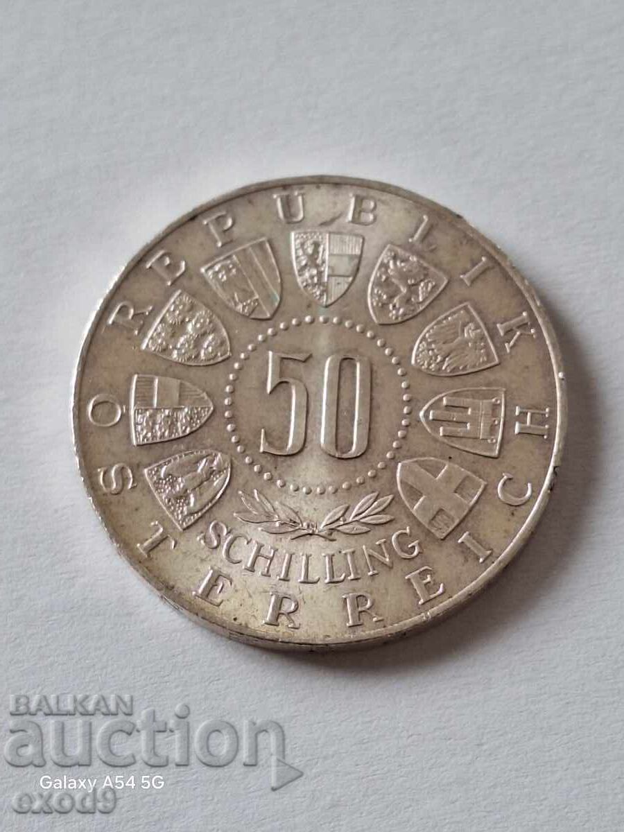 Silver 50 Schillings 1963 / Austria Silver 50 Schillings 1963 / Austria