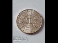 Сребро 50 Шилинга 1963 / Австрия