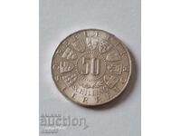 Сребро 50 Шилинга 1963 / Австрия