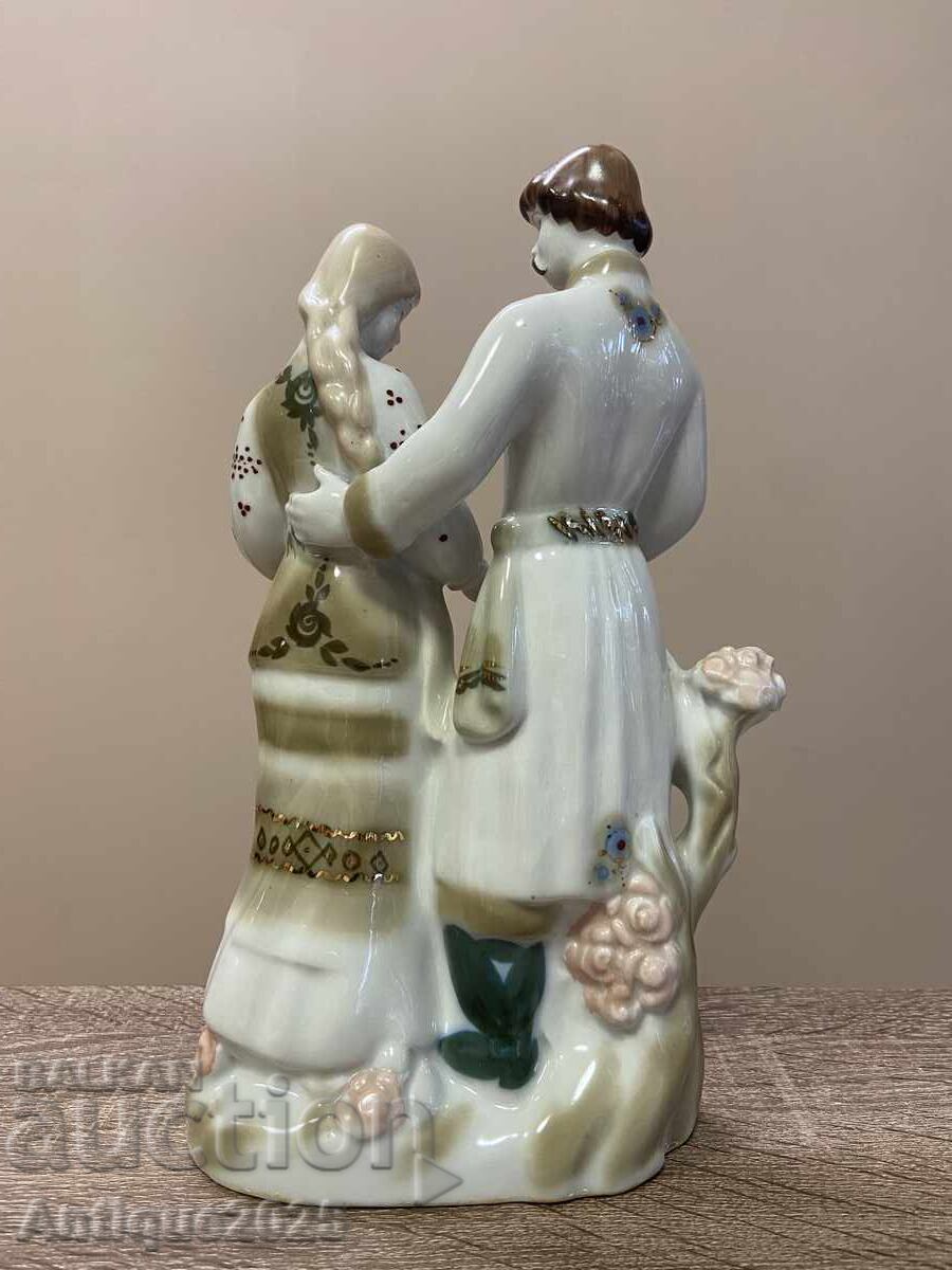 Licitație Figurină din porțelan „Mireasă” – Polonne, vintage URSS