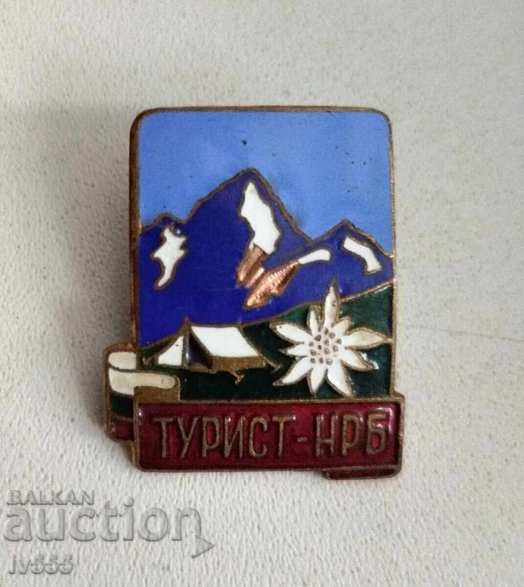 Πωλείται παλιά τουριστική σμάλτινη πινακίδα - Τουρίστας της ΛΔΒ