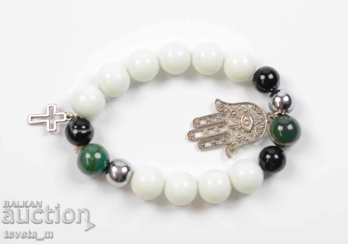 Auction Elastic bracelet with natural stones Auction Elastic bracelet with natural stones