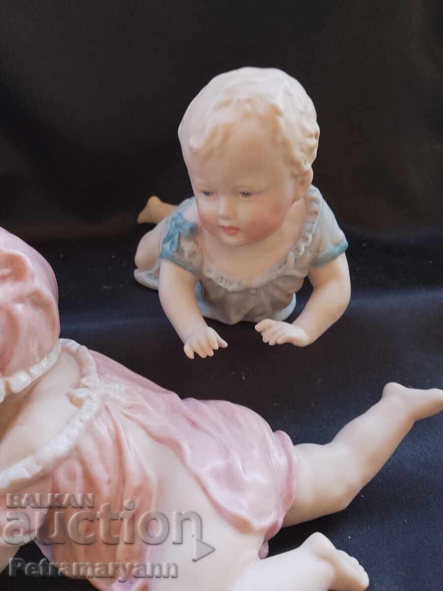 Αντίκες αγαλματίδια "Μωρό πιάνο" - 5