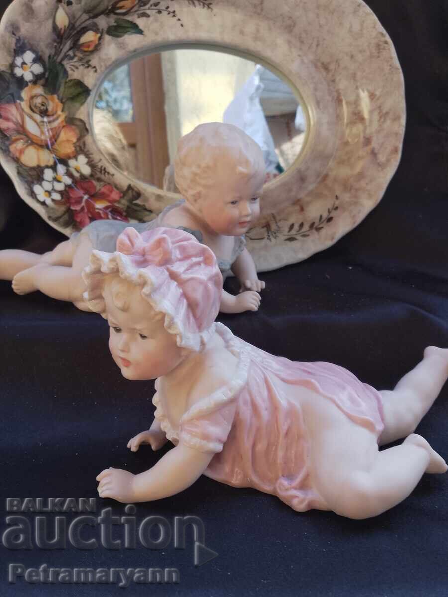 Αντίκες αγαλματίδια "Μωρό πιάνο" - 6