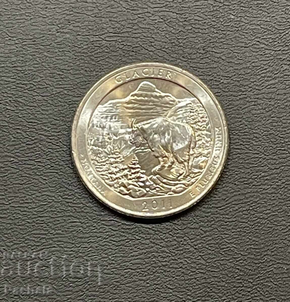 USA 25 Cent 2011 GLACIER