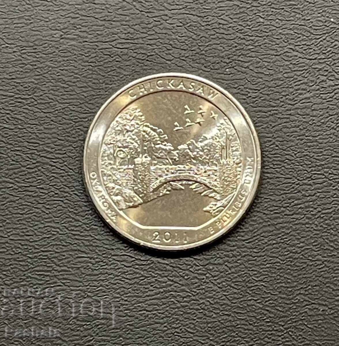 ΗΠΑ 25 σεντ 2011 CHICKASAW ΗΠΑ 25 σεντ 2011 CHICKASAW