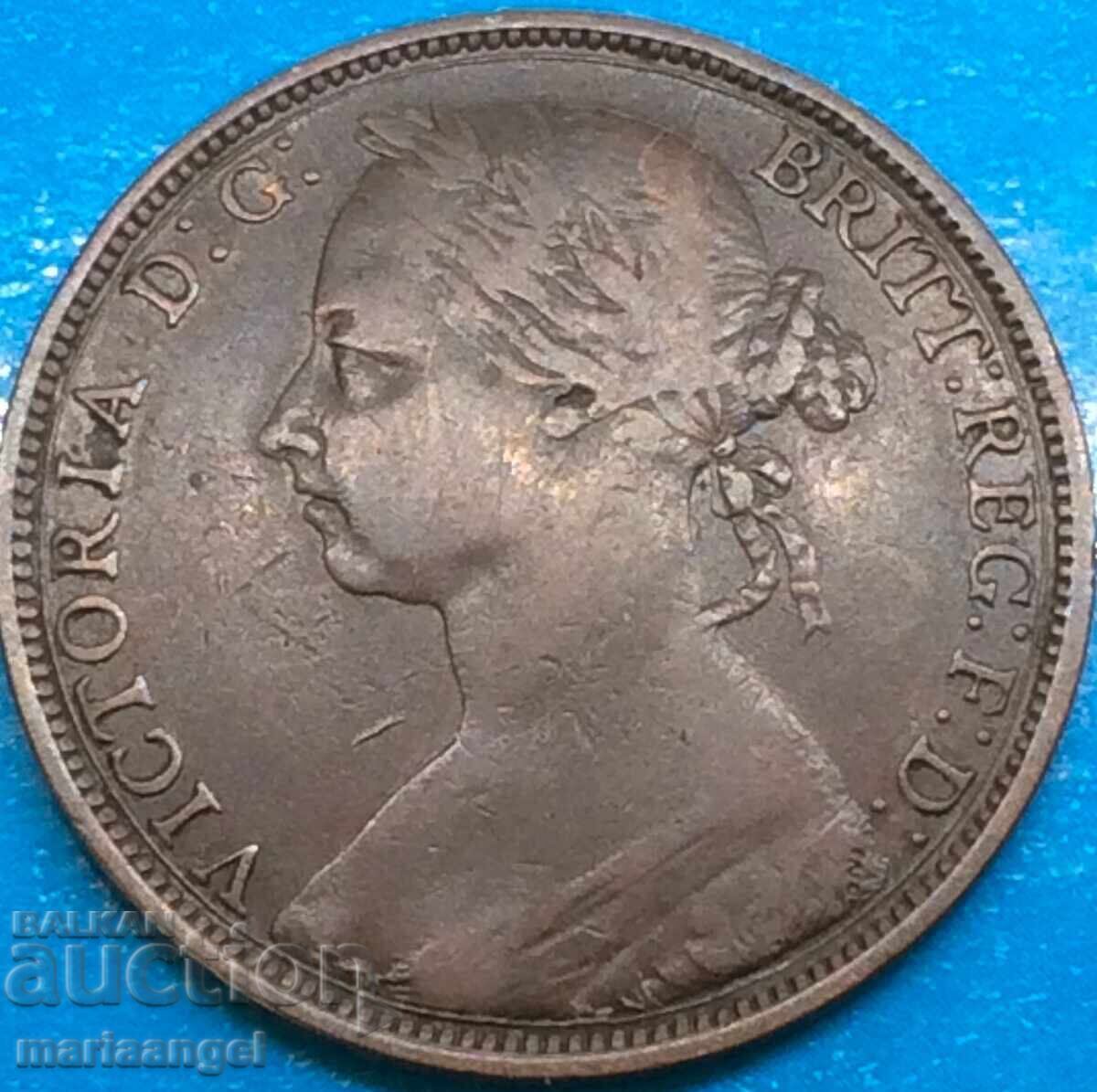 Ηνωμένο Βασίλειο 1 πένι 1889 Βικτώρια 30 χιλ. χαλκός - 7