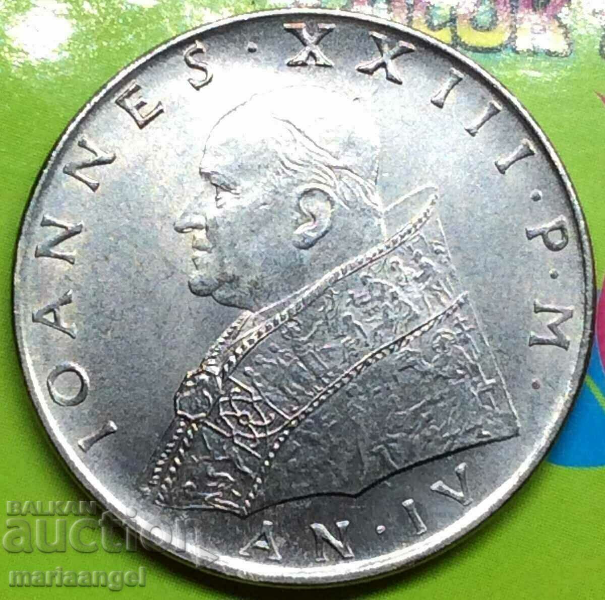 100 λιρέτες 1962 Βατικανό Ιωάννης XXIII με τιμή 5.00 BGN | € 2.56