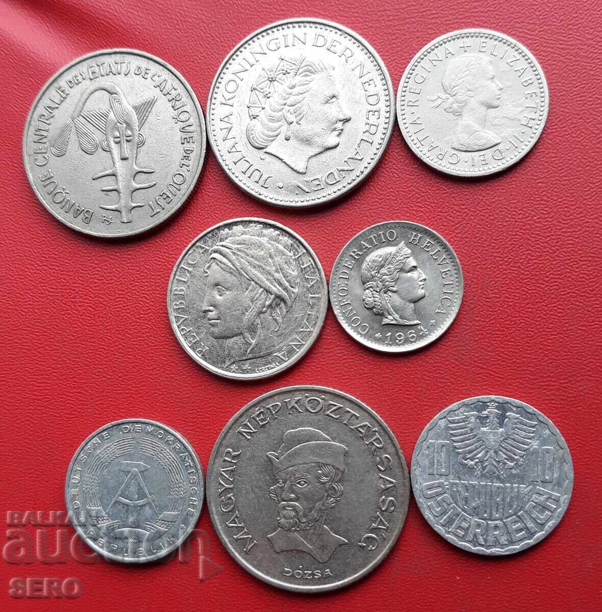 Mixed lot of 8 coins with price 1.01 BGN | € 0.52 Mixed lot of 8 coins with price 1.01 BGN | € 0.52