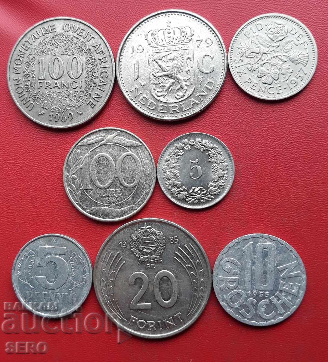 Mixed lot of 8 coins Mixed lot of 8 coins