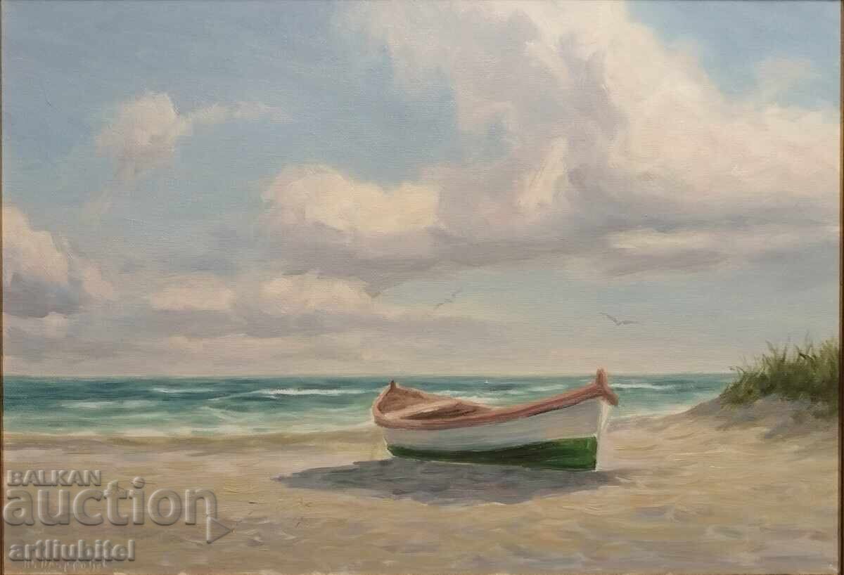 Anatoli Panagonov - oil paints on canvas, 48x63 cm with price 290.00 BGN | € 148.27 Anatoli Panagonov - oil paints on canvas, 48x63 cm with price 290.00 BGN | € 148.27