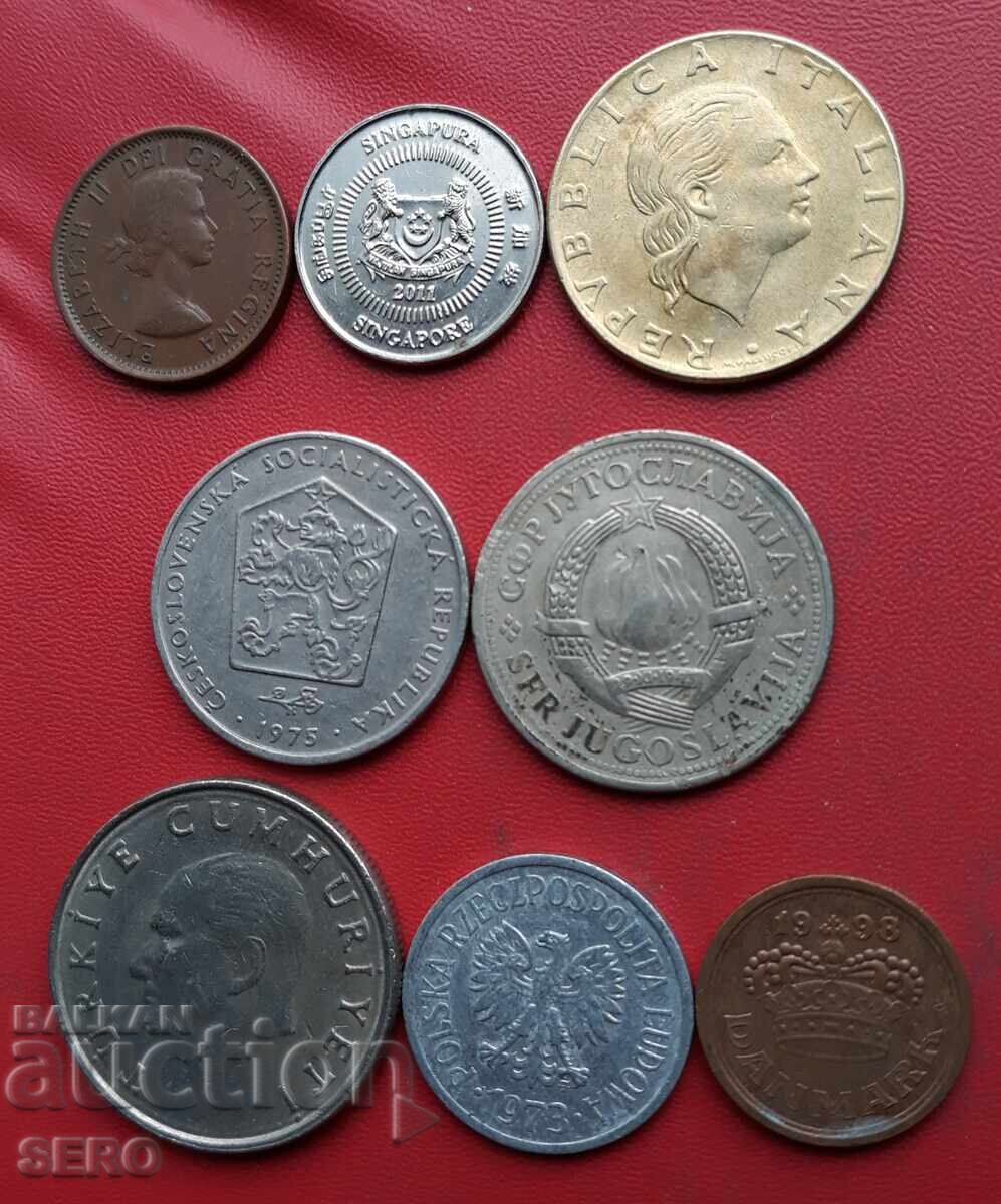 Μικτή παρτίδα 8 νομισμάτων με τιμή 1.00 BGN | € 0.51 Μικτή παρτίδα 8 νομισμάτων με τιμή 1.00 BGN | € 0.51