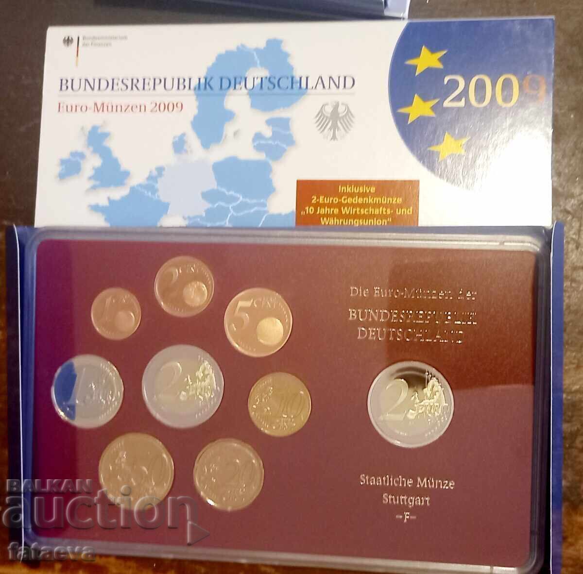 Auction  Proof Euro Set Germany D 2009 + another 2 Euro coin