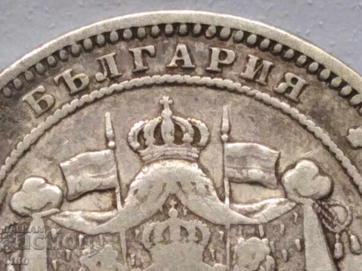 Auction  2 LEVA 1882 Silver 835, coin, coins