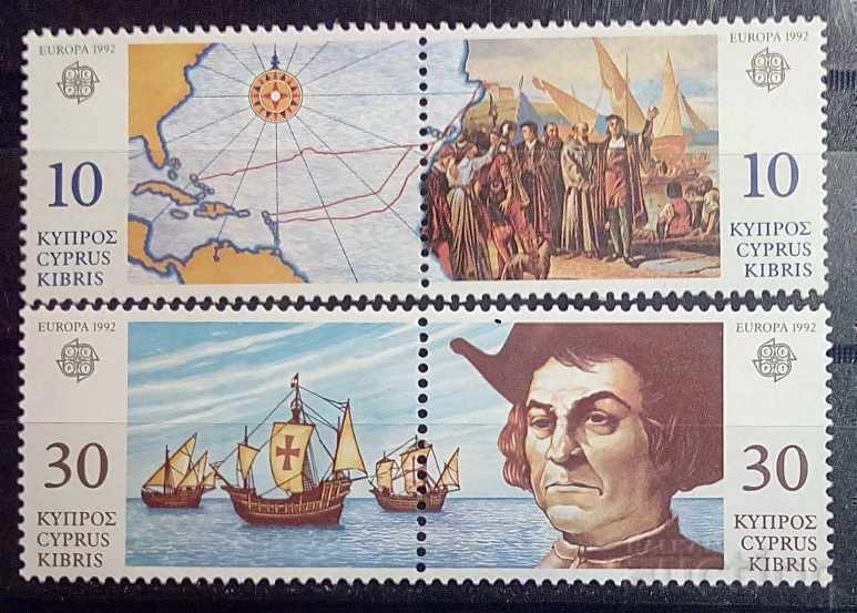 Ελληνική Κύπρος 1992 Ευρώπη CEPT Πλοία Columbus MNH
