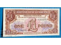 Ηνωμένο Βασίλειο 1956 1 Λίρα Βρετανικού Στρατού UNC Ακυκλοφόρητο