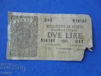 2 лири 1935 г. Италия