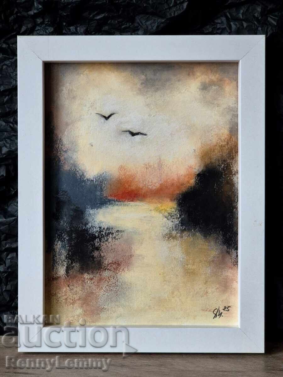 Silence, pastel painting, original Silence, pastel painting, original
