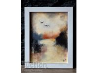 Silence, pastel painting, original