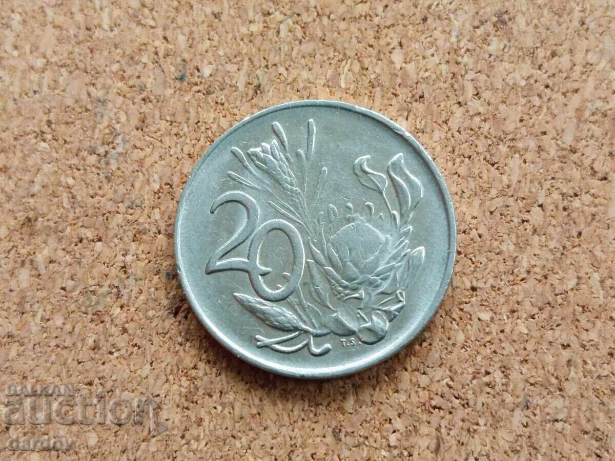 Южна Африка 20 цента 1989 г. Южна Африка 20 цента 1989 г.