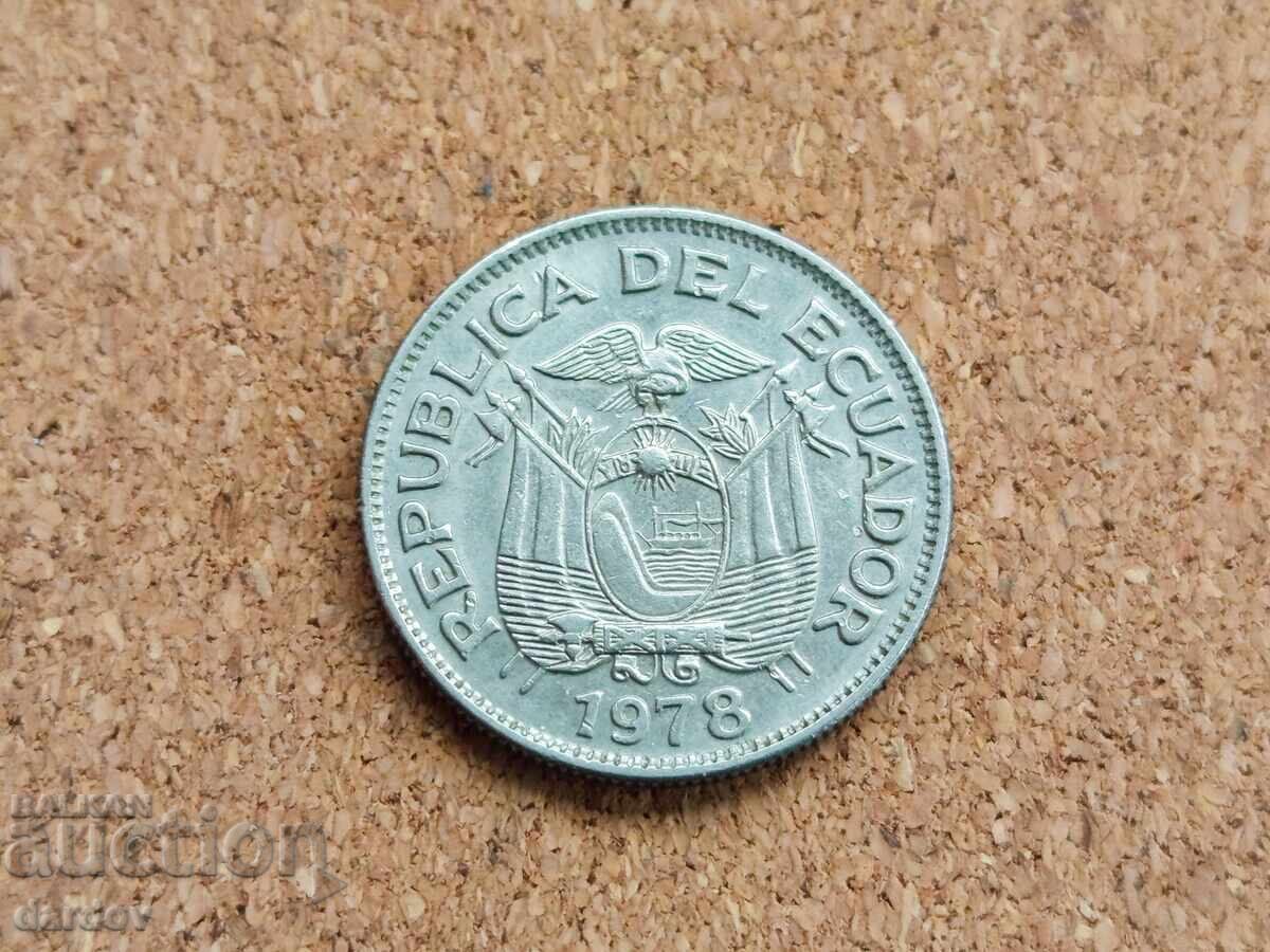 Ecuador 1 sucre 1978 cu preț 2.50 BGN | € 1.28