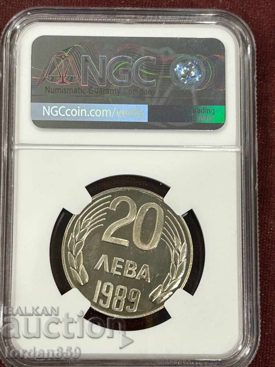 Δημοπρασία 20 leva 1989 PF67 Ultra Cameo μόνο 5 ΤΕΜ καλύτερα